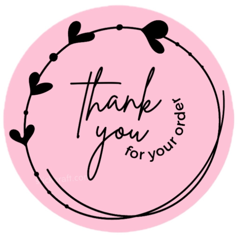 Pack of 100 Stickers 2in thank you for your order Stickers Packaging Supplies - Picture 10 of 13
